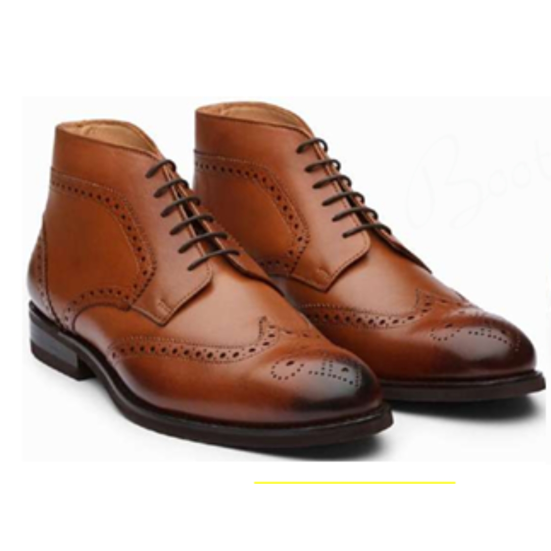Leather Derby Boots Shoes